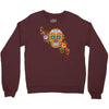 women's sugar skull purple Crewneck Sweatshirt