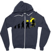 goku evolution (black) Zipper Hoodie