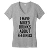 mixed drinks about feelings Women's V-Neck T-Shirt