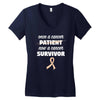 Once a Cancer Patient Now a Cancer Survivor Women's V-Neck T-Shirt