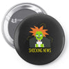 shocking news Pin-back button