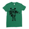 nerd giraffe Ladies Fitted T-Shirt
