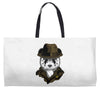 panda rorschach Weekender Totes