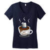 marshmallow man Women's V-Neck T-Shirt