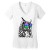 cool owl Women's V-Neck T-Shirt