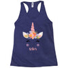 birthday unicorn family series sister Racerback Tank