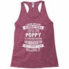 Super Cool Poppy Of A Freaking Awesome Granddaughter Racerback Tank