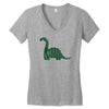 fontasaurus Women's V-Neck T-Shirt