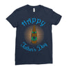 happy father's day Ladies Fitted T-Shirt