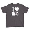 i love house music dj baseball Youth Tee