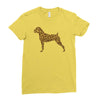 leopard pattern Ladies Fitted T-Shirt