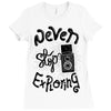 never stop exploring Ladies Fitted T-Shirt