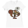 zombie ardilla Ladies Fitted T-Shirt
