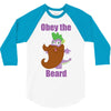 obey the beard 3/4 Sleeve Shirt