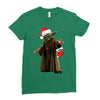 yoda christmas Ladies Fitted T-Shirt