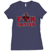 fuck cancer Ladies Fitted T-Shirt
