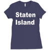 staten island Ladies Fitted T-Shirt