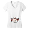 June Peeking Out Baby Boy Women's V-Neck T-Shirt