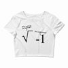 be together it's complicated math Crop Top