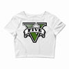 five logo Crop Top