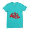 lace up Ladies Fitted T-Shirt