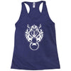 fenrir wolf motif Racerback Tank