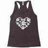 cat love paw Racerback Tank