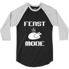 mens feast mode 3/4 Sleeve Shirt