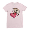 bunny rabbit love Ladies Fitted T-Shirt