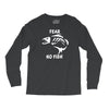 fear no fish bone skeleton Long Sleeve Shirts