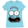 pickle rick face Ladies Fitted T-Shirt