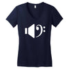 bass speaker Women's V-Neck T-Shirt
