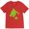 curling V-Neck Tee