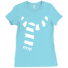 scarf Ladies Fitted T-Shirt
