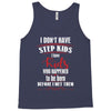 step kids white letter Tank Top