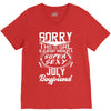 This Girl Is Taken By A Super Sexy July Boyfriend V-Neck Tee