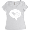 hello Women's Triblend Scoop T-shirt