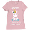 look i've created a unicorn Ladies Fitted T-Shirt