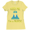 kiss a nurse Ladies Fitted T-Shirt