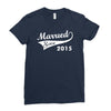 married since 2015   mens funny wedding marriage Ladies Fitted T-Shirt