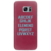 abc elemeno funny geek nerd book school teacher read spelling tee shir Samsung Galaxy S7 Edge