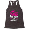 Queens Are Born in August Racerback Tank