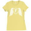 letter f with wings Ladies Fitted T-Shirt