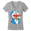 Doraemon Women's V-Neck T-Shirt
