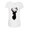 deer skull christmas Maternity Scoop Neck T-shirt