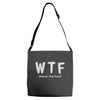 wtf where's the food Adjustable Strap Totes