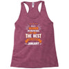 All Women Created Equal But The Best Born In January Racerback Tank