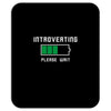 low battery introvert pun humor Mousepad