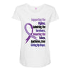 supporting the fighter, admiring the survivors, honoring the taken Maternity Scoop Neck T-shirt