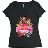paw patrol birthday girl grandpa Women's Triblend Scoop T-shirt